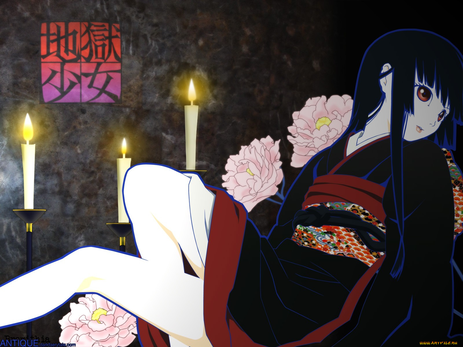 Обои Аниме Jigoku Shoujo, обои для рабочего стола, фотографии аниме,  jigoku, shoujo Обои для рабочего стола, скачать обои картинки заставки на  рабочий стол.